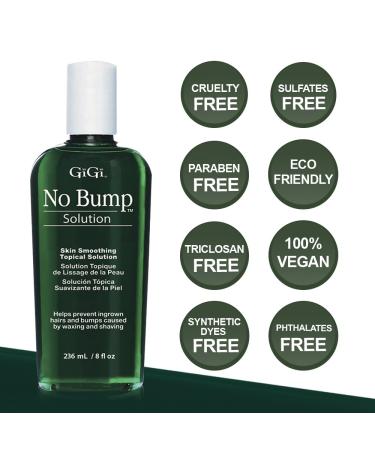 GiGi No Bump Skin Smoothing Topical Solution - 8 fl oz (Pack of 1) | Post-Shave, Waxing, or Laser Hair Removal Treatment - Buy Online on GoSupps.com
