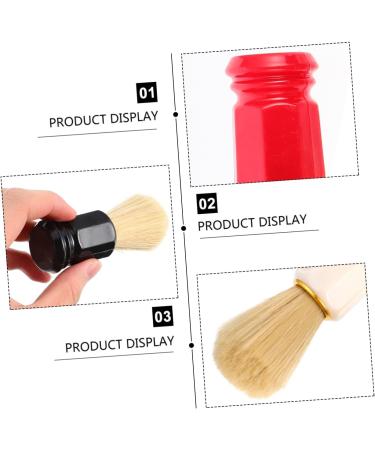 Beavorty 3-Piece Wood Shaving Brush Set | Men's Barber Tools & Neck Duster | Perfect for Beard Grooming & Shaving Salon Use - Buy Online on GoSupps.com