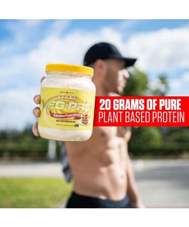 Steel Supplements Veg-PRO Vegan Protein Powder Banana Pancakes - 25 Servings (1.65lbs) | Organic, Gluten Free, Non-Dairy, Low Carb Formula with BCAA Amino Acids - Buy Online on GoSupps.com