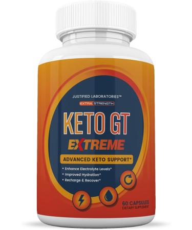 Keto GT Extreme Keto Pills 1675MG New & Improved Formula Contains Apple Cider Vinegar Extra Virgin Olive Oil Powder Green Tea Leaf 60 Capsules - Buy Online on GoSupps.com