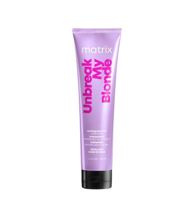 MATRIX Unbreak My Blonde Reviving Leave-In Treatment | Strengthens and Adds Softness and Shine | For Damaged Lightened and Over Processed Hair | Packaging May Vary | 10.1 Fl. Oz.