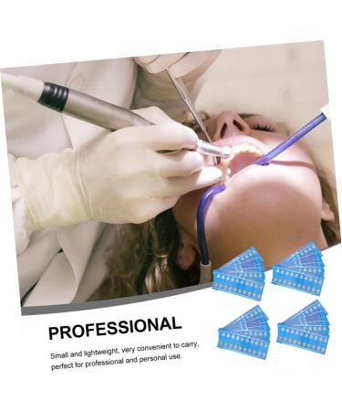 Gatuida 60 STK Dental Color Card Guide | Tooth Bleaching Color Key | Disposable Oral Care Tool for Perfect Smile - Buy Online on GoSupps.com