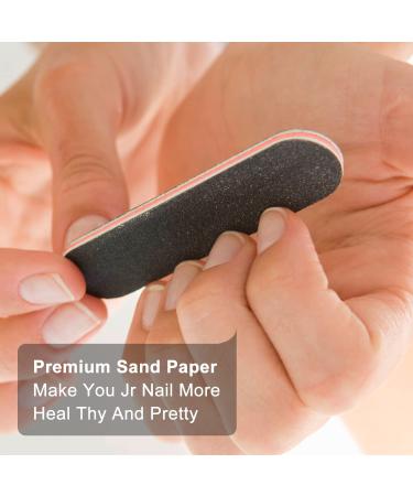 RedFlow Short Style Nail File Set - Professional 100/180 Grit Buffing Files (10 Pack) for Home and Salon Use - Buy Online on GoSupps.com