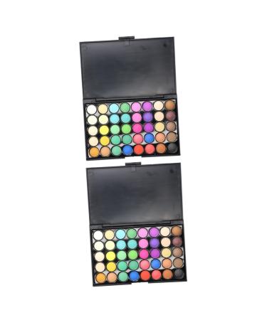 Beavorty 2pcs 40 Matte Eyeshadow Eye Shadow Tray Earth Tones 1 count (Pack of 1) As Shownx2pcs