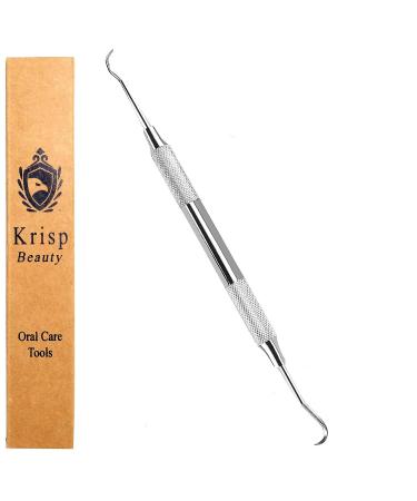 Dental Tools Set - Stainless Steel Krisp Beauty 1 Pc Dental Tooth Pick Tartar Remover Plaque Scraper Probe Scaler Mouth Oral Hygiene Care Dentist Teeth Cleaning Kit for Adults Kids Pet