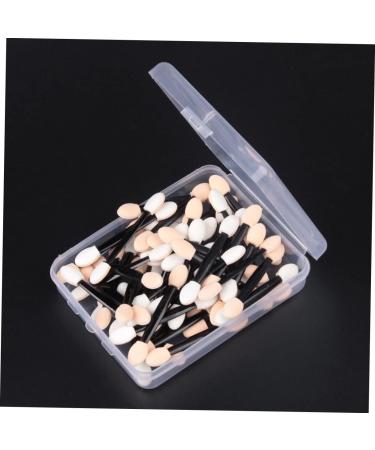 FOMIYES 50 Pcs Double Sided Makeup Brush Dual Sided Eyeshadow Brush Cosmetic Eye Shadow Stick Set Size 1 Black - Buy Online on GoSupps.com