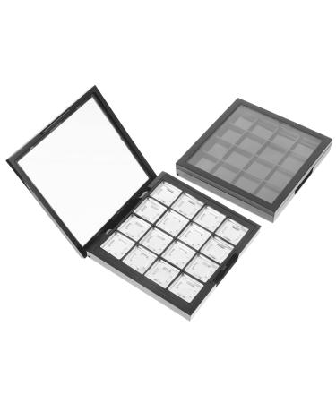 FOMIYES 2pcs Eye Shadow Box Highlighter Palette Cosmetic Travel Containers Makeup Containers Eyeshadow Holder Household Eyeshadow Eye Shadow Pallet DIY Cosmetic Pallet Empty Eyeshadow Case