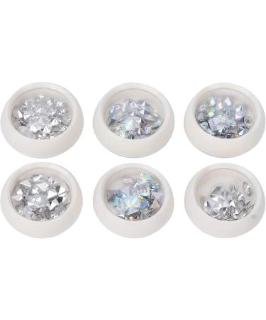 Nail Decoration Rhinestones Nail Art Making Dotting Crystal Decals 6 Boxes Nail Glitter Glass Stones Nail Art Rhinestone Manicure Craft Decor Nail Art Supplies - Buy Online on GoSupps.com