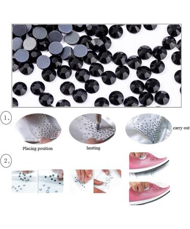 Briskbloom 288PCS SS30 6MM Jet Black Rhinestone Hotfix Crystals for Crafts & Clothes - Buy Online on GoSupps.com