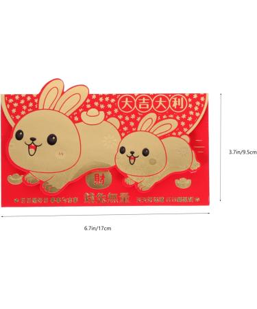ABOOFAN 36 Pcs Year of The Rabbit Lucky Packet Bunny Hong Bao 2023 New Year Envelopes Lunar Hong Bao 2023 Year Red Packet Money Gift Cartoon Red Packets Design Paper Chinese Style - Buy Online on GoSupps.com