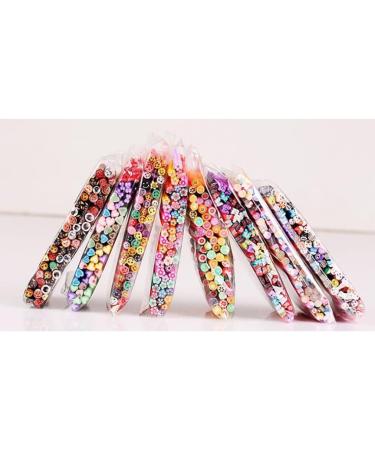 Pack Of 50 Cute Nail Art Canes Sticks Manicure Canes 3D Fruit Pattern Slices Perfect For Diy Crafts Cellphone Decoration Nail Art Decoration(Fruit) - Buy Online on GoSupps.com