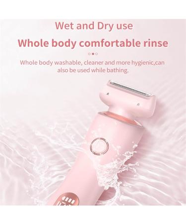 Professional Silk Glide Pro Shaver Electric Shaver for Women Portable Rechargeable Legs Trimmer 2 in 1 Electric Shaver Razors for Women Private Area (Pink) - Buy Online on GoSupps.com