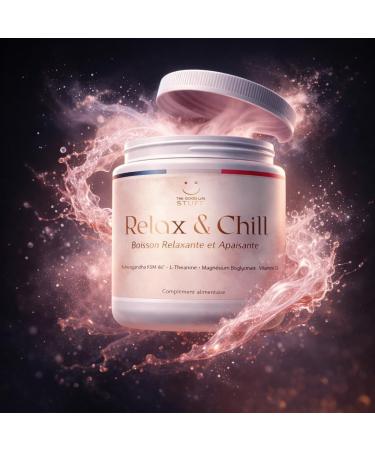 Relax & Chill Boisson Relaxation Anti-Stress/Ashwagandha KSM-66 L theanine Magnesium Bisglycinate & Vitamine D/Baisse Cortisol & Stress Am liore D tente et Qualit du Sommeil/Sans Cafeine ni Sucre - Buy Online on GoSupps.com