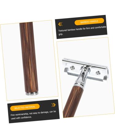 Frcolor Bamboo Handled Safety Razor Set - Eco-Friendly Shaving Tools for Hairdressers | International Shipping Available - Buy Online on GoSupps.com