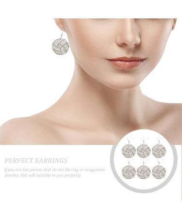 9 Pairs volleyball earrings Baseball Dangle Earrings lovers gifts earrings for women orrous female earrings couple gift fashion earrings for women teardrop accessories girl leather - Buy Online on GoSupps.com