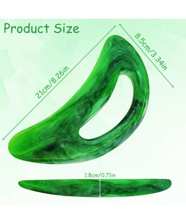 Big Gua Sha Massager - Gua Sha Body Tool for Neck Back & Legs | Lymphatic Drainage Massage Device (Green) - Buy Online on GoSupps.com