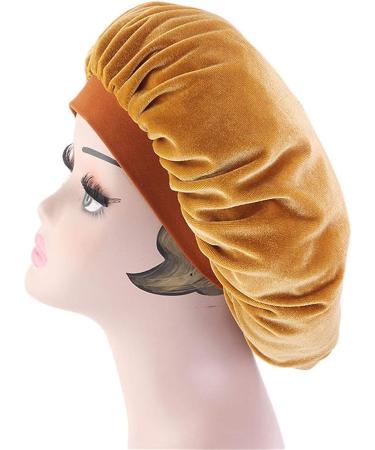 Qianmome Women Velvet Sleep Cap Tjm-414-black | Chemo Beauty Salon Head Cover - Buy Online on GoSupps.com