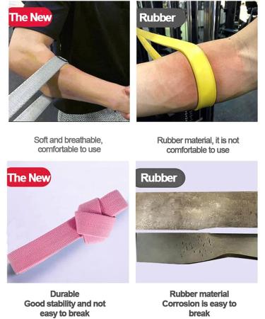 Resistance Bands for Women & Men - Fabric Exercise Bands for Workouts & Pull-Up Assistance in Gray Pink & Purple - Buy Online on GoSupps.com