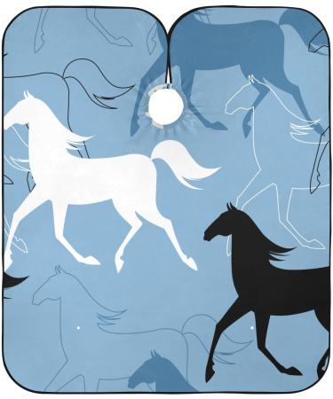 Bolaz Waterproof Barber Cape - Stylish Horse & Cheetah Print Hair Cutting Bib for Men & Women | Unisex Hair Salon Cape - Buy Online on GoSupps.com