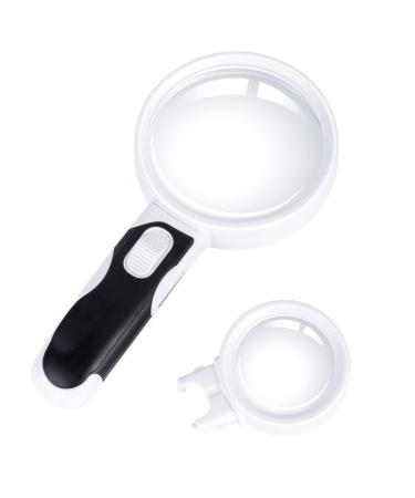 Amazon Basics Magnifying Glass with Light   2-lens  5X 10X  LED Illuminated 2 Lens - Buy Online on GoSupps.com