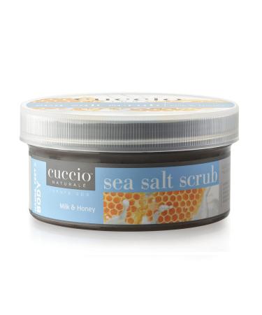Cuccio Naturale Sea Salt Scrub - Gently Exfoliates To Remove Dead Skin Cells - Leaves Skin Supple Radiant And Youthful Looking - Paraben And Cruelty Free - Milk And Honey - 19.5 Oz Milk And Honey 19.5 ounce (Pack of 1)