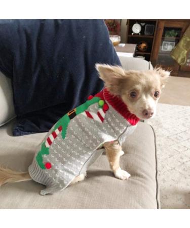 Christmas Dog Sweater | Warm Turtleneck Knitwear | Winter Pet Costume for Puppies & Dogs - Buy Online on GoSupps.com