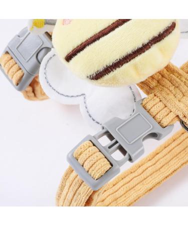 HAZARA Cute bee decorated escape-proof cat carrier anti-breakaway cat leash for outings adjustable cat leash chest and back cat leash-blue||M blue M - Buy Online on GoSupps.com