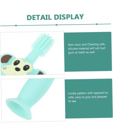 FRCOLOR Toddler Toothbrush - Silicone Teether with Soft Bristles for Easy Gum Care - International Shipping Available - Buy Online on GoSupps.com