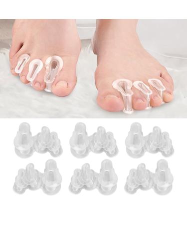 Hammer Toe Cushion Pad 3 Pairs Hammertoe Corrector Medical Grade Silicone Soft Hammer Toe Crest Pad with 2 Separator