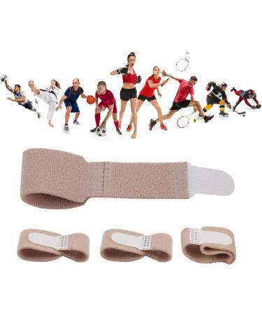 Toe Straightener Brace for Hammer Toes & Broken Toes | Superior Splint & Wrap for Men & Women - 1 Pair (Tan - Buy Online on GoSupps.com