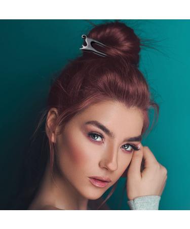 Lurrose Wooden Cat Hair Stick U Shaped for Women - Hair Styling Tool for Japanese Chinese Hanfu Chignon, Black French Hair Pin - Buy Online on GoSupps.com