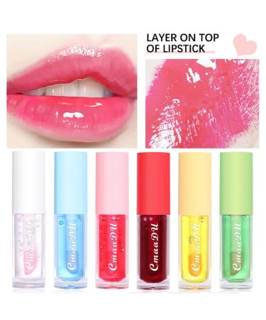 Yasovigi Hydrating Lip Oil Plumping Tint Gloss - 6 Pack | Moisturizing & Repairing Lip Balm Stick for Nourishing Care - Buy Online on GoSupps.com