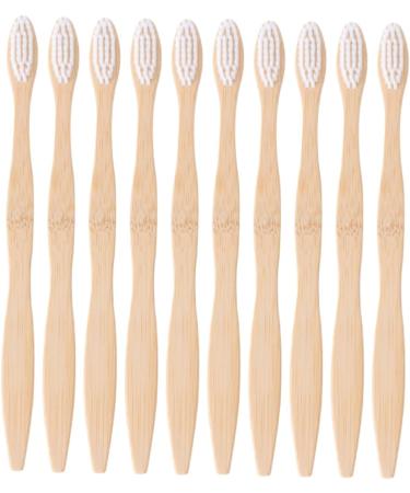 FRCOLOR 20 Pcs Bamboo Toothbrush Set | Eco-Friendly Vegan Reusable Wooden Manual Toothbrushes | Sustainable Bamboo Fiber Toothbrushes - Buy Online on GoSupps.com