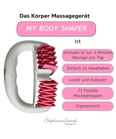 Stephanie Franck Beauty My Body Shaper - Ultimate Cellulite Massager for Thighs Stomach Hips Buttocks & Arms - Pink | International Shipping Available - Buy Online on GoSupps.com