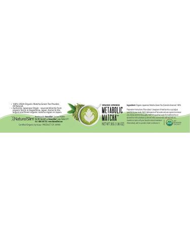 NaturalSlim Metabolic Matcha 1.06 Oz - Organic Japanese Green Tea Powder for Metabolism & Antioxidant Support - Buy Online on GoSupps.com