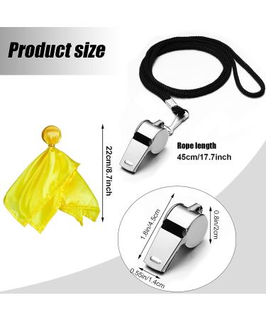 Kids Referee Costume Set - 3 Pcs Black & White Stripe Shirt, Whistle, Penalty Flag | For Basketball, Football, Halloween Crew | Small Size - Buy Online on GoSupps.com