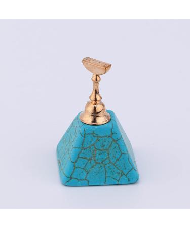 Healeved Nail Practice Nail Bracket Nail Display Stand Acrylic Stands for Display Nail Art Tool Nail Practice Stand Turquoise Nail Stand Manicure Nail Display Rack Base 10x7cm Blue - Buy Online on GoSupps.com