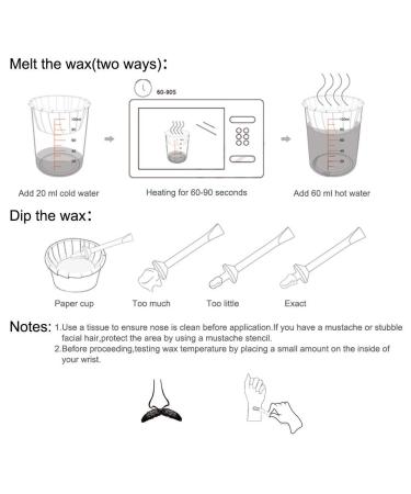 Nose Wax for Men & Women - Safe Nasal Hair Removal Kit with Lace Applicator | 50g Hard Wax - Buy Online on GoSupps.com