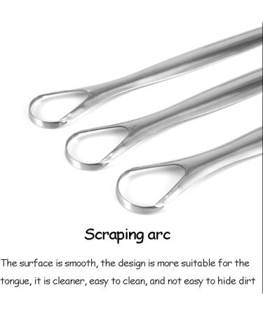 Stainless Steel Tongue Cleaner & Scraper - Dentist Recommended Prevents Bad Breath 14.7x2.3cm - Buy Online on GoSupps.com