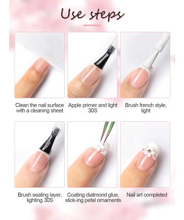 Kalolary 3D Flower Rhinestone Nail Charms - Nail Art Stud Decorations for Women & Girls - Buy Online on GoSupps.com