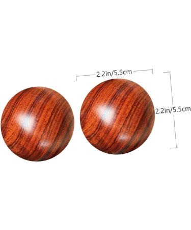 TOVINANNA 6 STK Solid Wood Massage Balls - Fitness & Stress Relief for Hands Feet & Muscles | Roller Ball Therapy - Buy Online on GoSupps.com