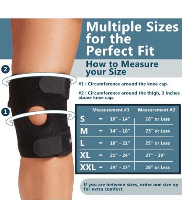 ComfiLife Neoprene Knee Brace for Pain Relief, Running, and Injury Recovery - Medium Size with Side Stabilizers and Adjustable Compression - Buy Online on GoSupps.com