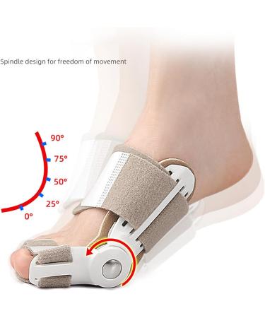 Zeetan Bale Toe Corrector - Adjustable Relief for Men & Women - Beige Left & Right Foot Support - Buy Online on GoSupps.com