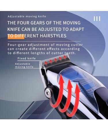 Professional USB Electric Hair Clippers for Men - Cordless Adjustable Hair Cutter Set | International Shipping Available - Buy Online on GoSupps.com