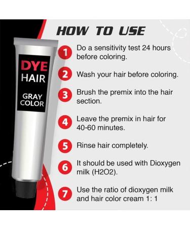  Zankie 1/3 Silver Grey Hair Colour with Gentle Natural Formula - 3.52 oz - Unisex Hair Products - Instant and Long Lasting Hair Colour - Buy Online on GoSupps.com