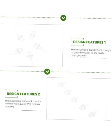 PartyKindom 100Pcs Disposable Ear Washer Tips Premium Replacement Tips for Ear Wax Removal Fit for Adults and Secure Connection for Ear Irrigation Cleaning - Buy Online on GoSupps.com