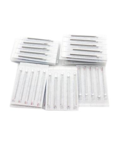 Gospire 100Pcs Mix Body Piercing Needles | Sterilized Surgical Steel Assortment 12g-20g - Buy Online on GoSupps.com