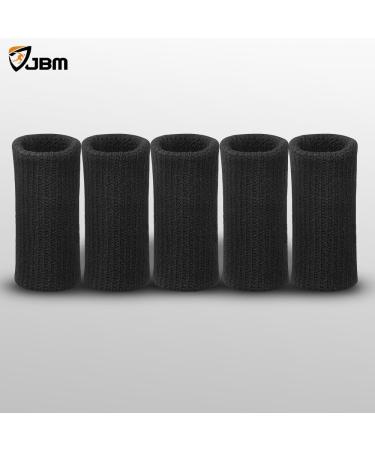 JBM Adult Finger Brace Splint Sleeve Thumb Support Protector - Black | Soft, Cushioned, and Breathable Spandex Material for Comfort and Safety | Suitable for Boating, Gym, and Finger Splinters - Buy Online on GoSupps.com