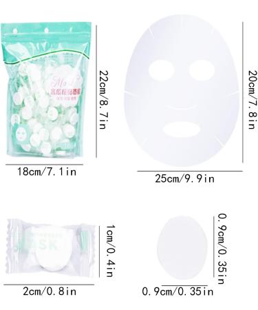 Spldsun 100 pieces compressed paper mask skin care compress face mask DIY compressed face masks pure cotton for facial care - Buy Online on GoSupps.com