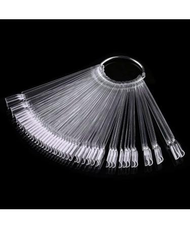 100 PCS Clear Fake Nail Swatches Display Sticks - Nail Art Tips Color Sticks for Gel Polish Practice - Buy Online on GoSupps.com